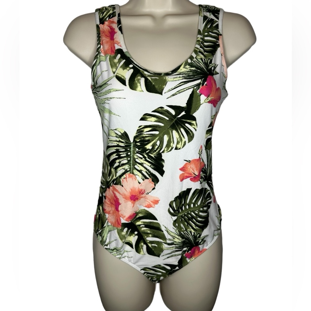 Orange Kiss Tropical Bodysuit-Size Small-Like New